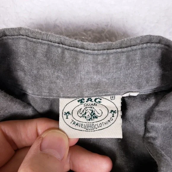 TAG Safari Quilted Shoulder Shooting Shirt XL Gray - Picture 5 of 10